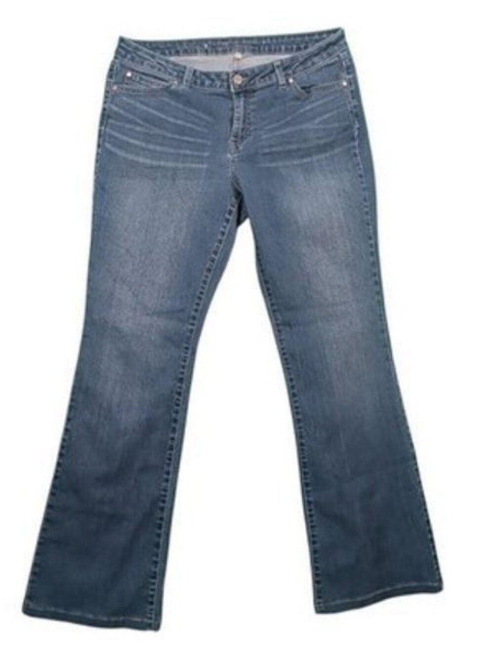 Jennifer Lopez JLO Womens Size 14 Bootcut Jeans Dark Wash Stretch Denim Mid Rise